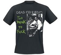 Plastic Head Dead Kennedys Too Drunk To Fuck (Single) Maglietta, Nero (Black), XL Uomo