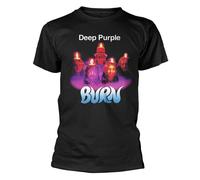 Plastic Head Deep Purple Burn Band Logo T Shirt XL Black