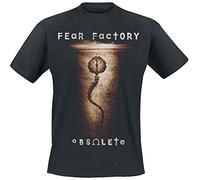 Plastic Head Fear Factory Obsolete TSFB T-Shirt, Schwarz-Schwarz, Größe L Uomo