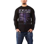 Plastic Head Fear Factory T Shirt Demanufacture Band Logo Ufficiale Uomo Nero Long Sleeve Size L