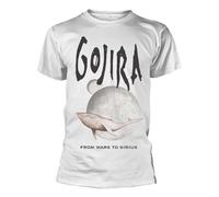 Plastic Head Gojira Whale from Mars Band Logo T Shirt XXL White