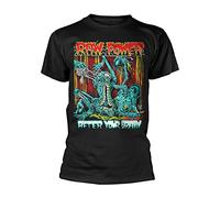 Plastic Head Raw Power T Shirt After Your Brain Band Logo Nuovo Ufficiale Uomo Nero Size XXL