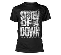 Plastic Head System of A Down Distressed Logo T Shirt Size M