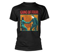Plastic Head T-shirt nera con scritta "Handshake" di Gang of Four, Nero, L