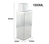 Plastic-Laundry Lavatoi Polvere Contenitore Sapone Detergenti Scatola Coperchio