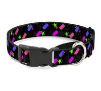 Plastic Martingale Collar 3-D Glasses w/Stars Multi Color Small 9-15"