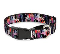 Plastic Martingale Collar 5-Disney Villains Stacked Medium 11-17"