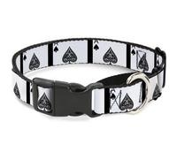 Plastic Martingale Collar Ace of Spades Large 15-26"