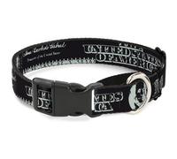 Plastic Martingale Collar Americana One Hundred Dollar Bill Elements Black/Gray