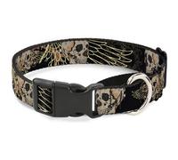 Plastic Martingale Collar BD Die Hard Skull 01 Medium 11-17"