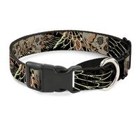 Plastic Martingale Collar BD Die Hard Skull 02 WIDE-Medium 16-23"