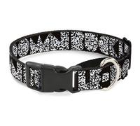 Plastic Martingale Collar BUCKLE-DOWN Shapes Black/Camo White/Black Medium 11-17