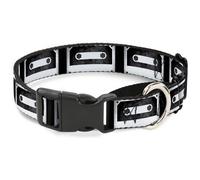 Plastic Martingale Collar DC Cassette Tape WIDE-Large 18-32"