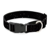 Plastic Martingale Collar Deep Space2 Black/White WIDE-Small 13-18"