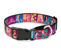 Plastic Martingale Collar Disney DREAMER 7-Sparkling Princesses/Tiara Purple/Whi