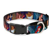 Plastic Martingale Collar Disney Princess Scenes Framed Small 9-15"