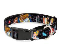 Plastic Martingale Collar Disney Princesses & Prince's Dancing Large 15-26"