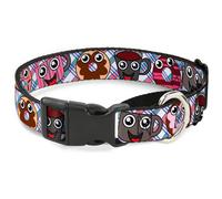 Plastic Martingale Collar Donuts & Coffee Cartoon WIDE-Medium 16-23"