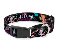 Plastic Martingale Collar Dora & Boots Pose/Floral LET'S PLAY/VAMOS A JUGAR Bl
