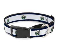 Plastic Martingale Collar El Salvador Flag WIDE-Large 18-32"