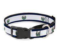 Plastic Martingale Collar El Salvador Flag WIDE-Medium 16-23"