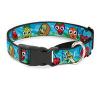 Plastic Martingale Collar Fruit Cartoon2 Small 9-15"