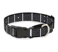 Plastic Martingale Collar Guitar Neck Black/White Medium 11-17"