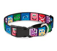 Plastic Martingale Collar Inside Out 6-Character Expression Blocks Purple/Multi