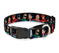 Plastic Martingale Collar Justice League Elite Forces Superheroes Small 9-15"