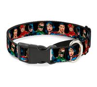 Plastic Martingale Collar Justice League Elite Forces Superheroes WIDE-Small 13-
