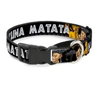 Plastic Martingale Collar Lion King Simba & Nala HAKUNA MATATA Medium 11-17"
