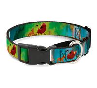 Plastic Martingale Collar Lion King Simba, Pumba & Timon Growing Up WIDE-Large 1