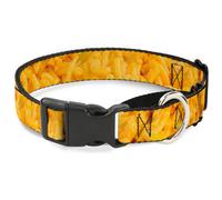 Plastic Martingale Collar Mac & Cheese Vivid WIDE-Small 13-18"