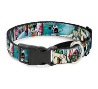 Plastic Martingale Collar Mickey & Minnie Yodelberg Scenes Medium 11-17"