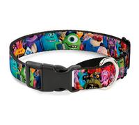 Plastic Martingale Collar Monsters University Monsters Stacked WIDE-Large 18-32"