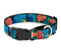 Plastic Martingale Collar Nemo & Dory Poses WIDE-Large 18-32"