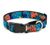 Plastic Martingale Collar Nemo & Dory Poses WIDE-Medium 16-23"