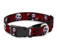 Plastic Martingale Collar Nightmare Before Christmas 3-Jack Poses/Peeping Eyes B