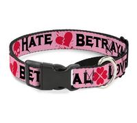 Plastic Martingale Collar One Dollar Bill Pyramid/Bald Eagle WIDE-Medium 16-23"