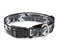 Plastic Martingale Collar Phoenix Shield White WIDE-Large 18-32"