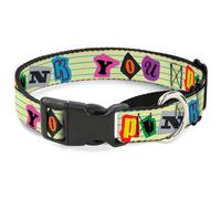 Plastic Martingale Collar Punk You Legal Pad/Full Color WIDE-Large 18-32"