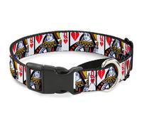 Plastic Martingale Collar Queen of Broken Hearts Small 9-15"
