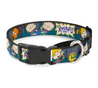 Plastic Martingale Collar Rugrats Cookie Scene WIDE-Small 13-18"