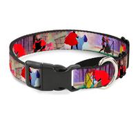 Plastic Martingale Collar Sleeping Beauty & Prince Scenes Small 9-15"
