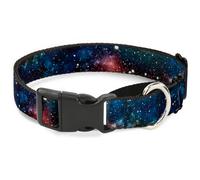 Plastic Martingale Collar Space Dust Collage WIDE-Medium 16-23"
