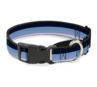 Plastic Martingale Collar Spectrum Blue WIDE-Large 18-32"