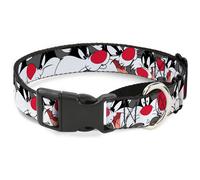 Plastic Martingale Collar Sylvester the Cat Expressions Gray Medium 11-17"