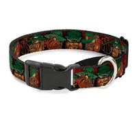 Plastic Martingale Collar Tattoo Johnny-Bulldog Medium 11-17"