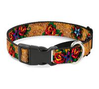 Plastic Martingale Collar Tattoo Johnny-Stars WIDE-Small 13-18"