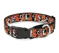 Plastic Martingale Collar Tattoo Johnny-Twisted Fairies WIDE-Small 13-18"